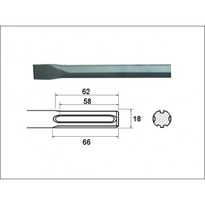 Chisel 40cm SDS Max (914913)
