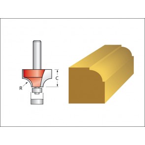 Router Bit Tungsten Carbide 6.5mm Rounding Over