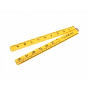 Folding Rule Yellow Abs Plastic 1mtr