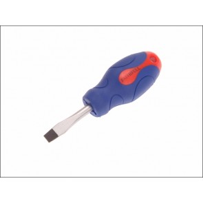 Slotted Flared Soft Grip Screwdriver 6.5mm Stubby