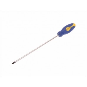 Pozidriv Soft Grip Screwdriver 2pz x 250mm Long Reach