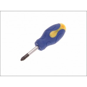 Pozidriv Soft Grip Screwdriver 2pz x 40mm Stubby