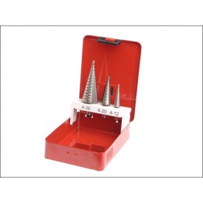 HSS Step Drill Set 3 Piece Set