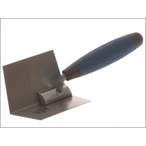 Corner Trowel Stainless Steel 4 x 3 x 3in Internal Soft Grip Handle