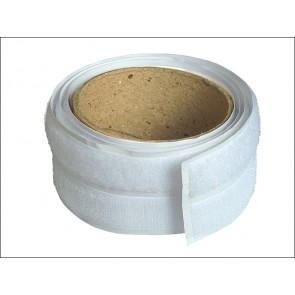 Hook & Loop Self Adhesive Tape - White