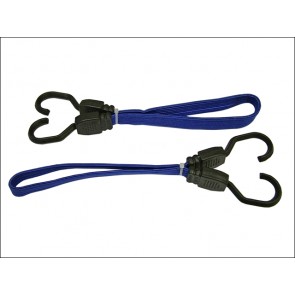 Flat Bungee Cord 46cm (18in) Blue