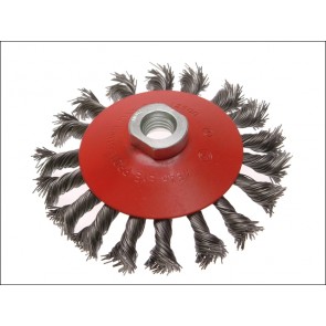 Conical Wire Brush 115 x M14 x 2 0.50mm Wire