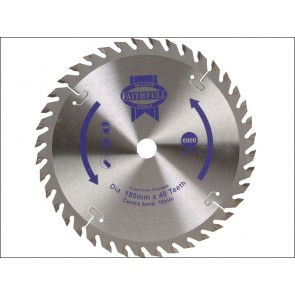 Circular Saw Blade TCT 180 x 16 x 40 Tooth