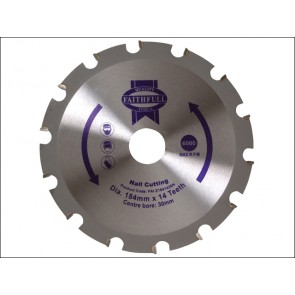 Circular Saw Blade TCT 184 x 30 x 14t Nail