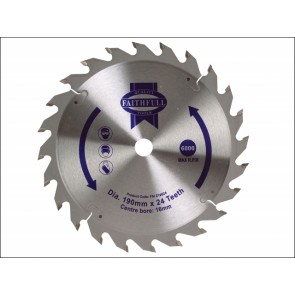 Circular Saw Blade TCT 190 x 16 x 24 Tooth