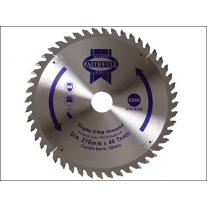 Circular Saw Blade TCT 216 x 30 x 48 Tooth Tcg
