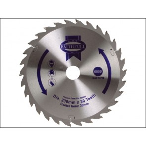 Circular Saw Blade TCT 230 x 30 x 30 Tooth