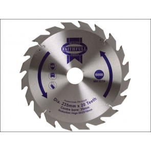 Circular Saw Blade TCT 235 x 35 x 20 Tooth