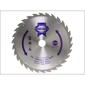 Circular Saw Blade TCT 254 x 30 x 30 Tooth