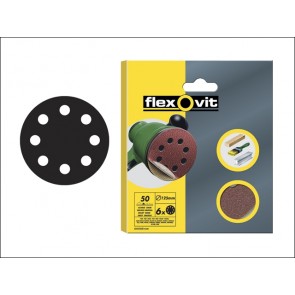 Hook & Loop Sanding Discs 115 mm Coarse 50g (6)