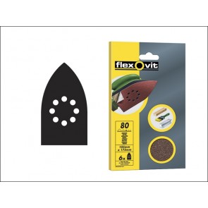 Detail Hook & Loop Sanding Sheets 105mm x 175 mm Fine 120g (6)
