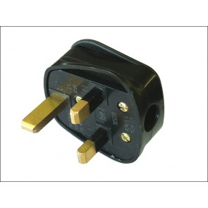 Black Rubber Plug 230 Volt 13a