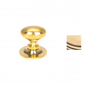 Oval Cabinet Knob - Aged Brass