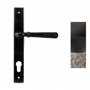 Hammered Newbury Slimline Espag. Lock Set - Various Finishes