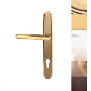 Art Deco Slimline Lever Espag. Lock Set - Various Finishes