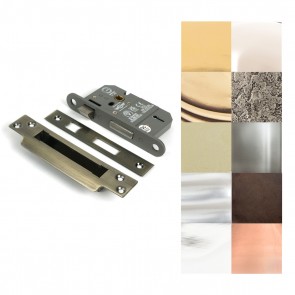2½" 5 Lever BS Sash Lock KA - Various Finishes