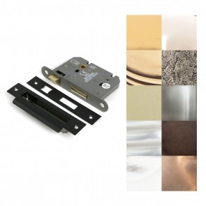 3" Heavy Duty Bathroom Mortice Lock - Various Finishes
