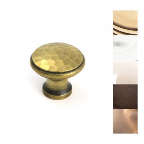 Hammered Cabinet Knob - Medium - Various Finishes