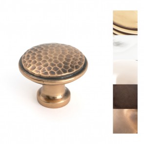 Hammered Cabinet Knob - Large - Various Finishes