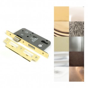 Euro Din Sash Lock - 60mm Backset/72mm Centre - Various Finishes