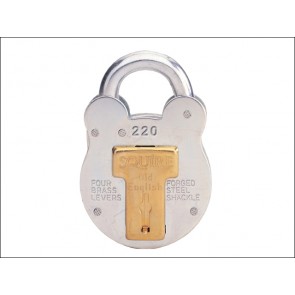 220 Old English Padlock with Steel Case 38mm