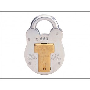 660 Old English Padlock with Steel Case 64mm