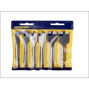 4X Blue Groove Flat Bit Set 6 piece