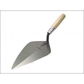 34 11in Brick Trowel Wide London - Wooden Handle