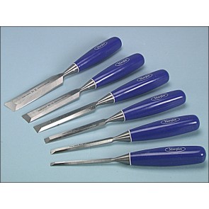 M444 Blue Chip Bevel Edge Chisel - Set of 6