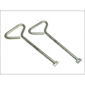 MLK06 Manhole Cover Lift Keys Pack of 2 - 6in