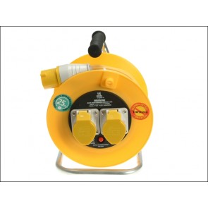Cable Reel 25m 16 amp 110 Volt Thermal Cutout