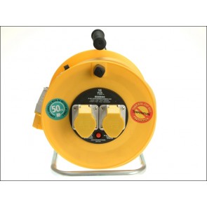 Cable Reel 50m 16 amp 110 Volt Thermal Cutout