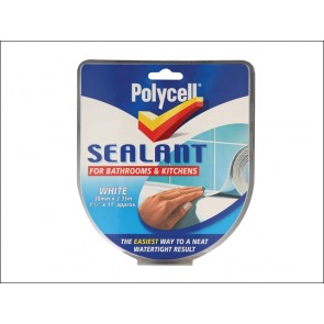 Seal Strip Bathroom / Kitchen 41mm White