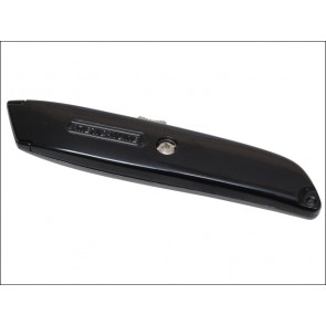 Retractable Black Metal Utility Knife + 1 Blade