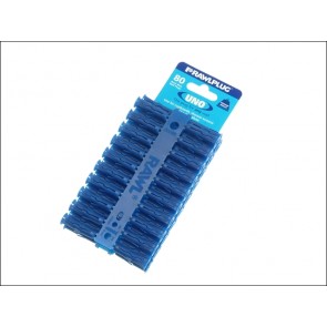 68595 Uno Plugs Blue Card of 80