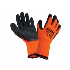 Knitshell Thermal Gloves Orange/Black