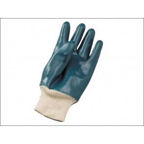 Nitrile Knitwrist Heavy-Duty Gloves