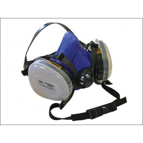 Twin Half Mask Respirator + P2 Dust Filter Cartridges