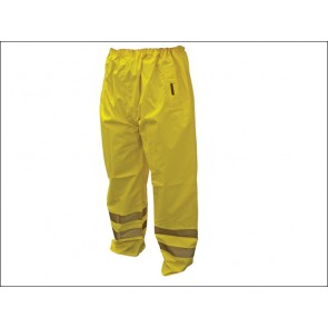 Hi-Vis Motorway Trouser Yellow - Medium