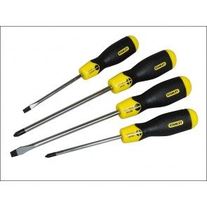 Cushion Grip Screwdriver Set Par/Flared /Phillips 4 Piece