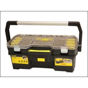 197514 24-Inch Toolbox With Tote Tray Organiser