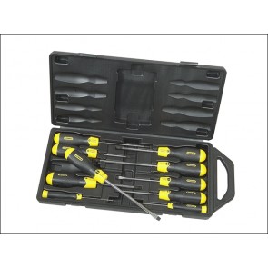 Cushion Grip Screwdriver Set Flared / Pozi  10 Piece