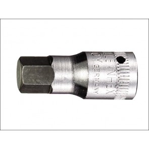 Inhex Socket 1/4 in Drive Short 4 mm