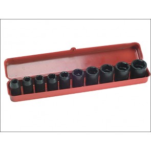 9121 Metric Impact Socket Set  10 Piece 1/2in Drive