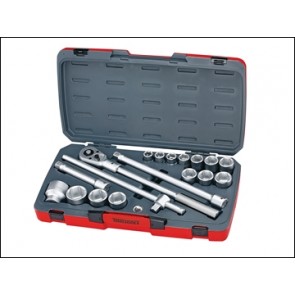 T3418-6 Socket Set Metric 18 Piece 3/4in Drive